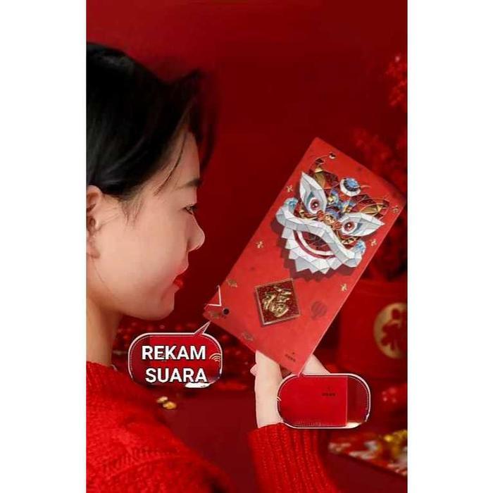 New 2025 Angpao Rekam Suara Angpao Barongsai Imlek Angpau Sincia Tebal Premium Amplop Ampau Orang