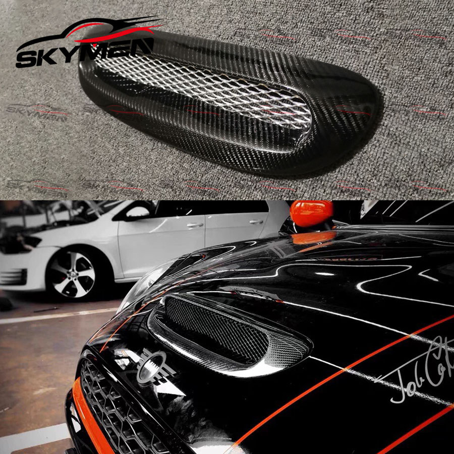 Ag Style Hood Scoop For F54 F55 F56 F57 Carbon Fiber Car Air Intake Scoop Bonnet Hood Vent For