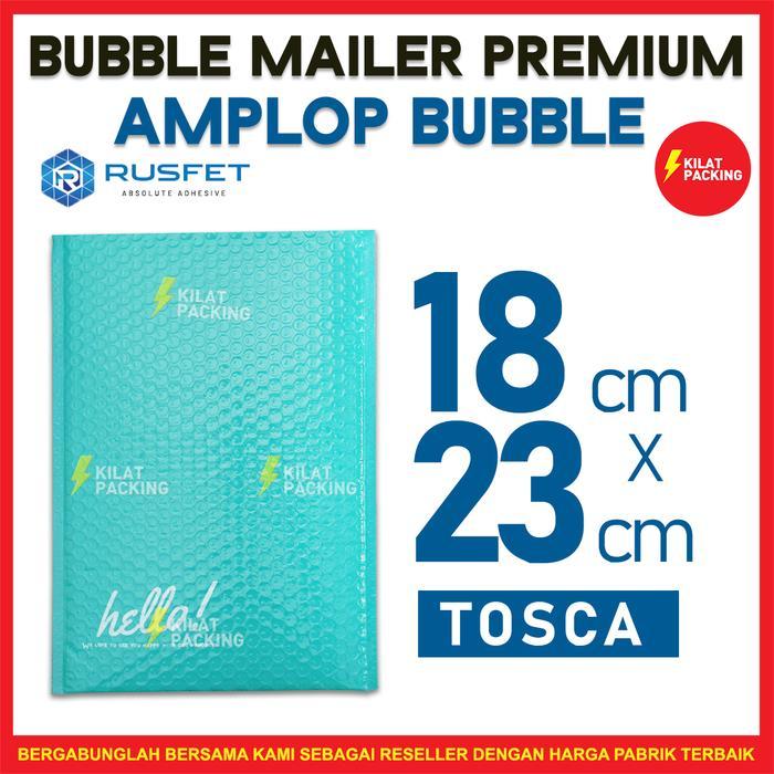 AMPLOP BUBBLE MAILER RUSFET TOSCA 18x23 TERMURAH