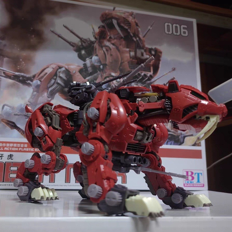 BT Building Blocks ZOIDS EZ-016 Red Saber Tiger 1:72 Scale Full Action Plastic Kit Assemble Model