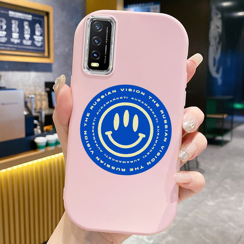Casing Hp Untuk VIVO Y20 Y20i Y20s Y20T Y12s Y12a Case Casing Graffiti Emoji Tas pola Kesing HP Cesi