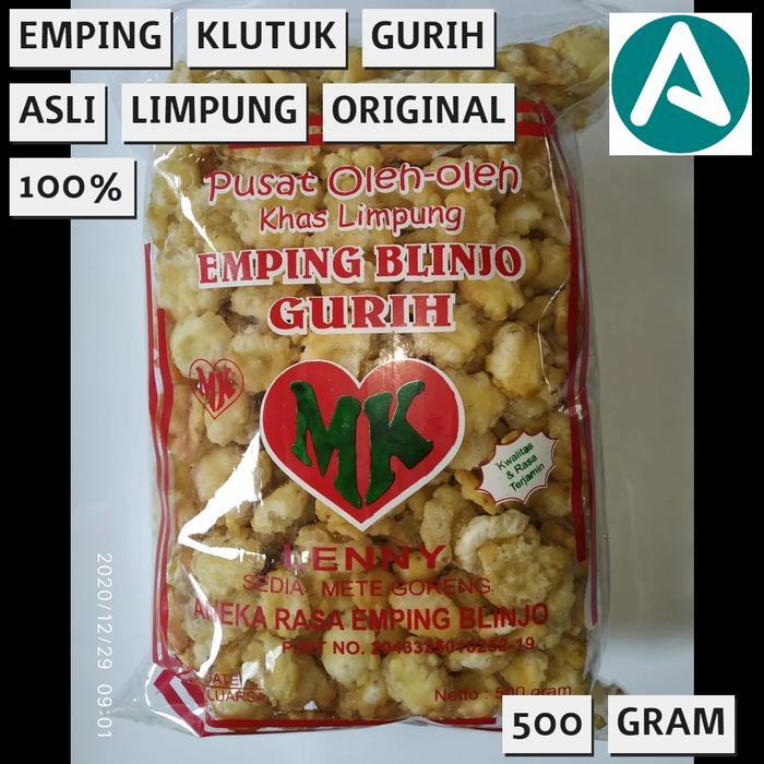 Emping Melinjo Klutuk Gurih "Mk" 500 Gram Asli Limpung Batang