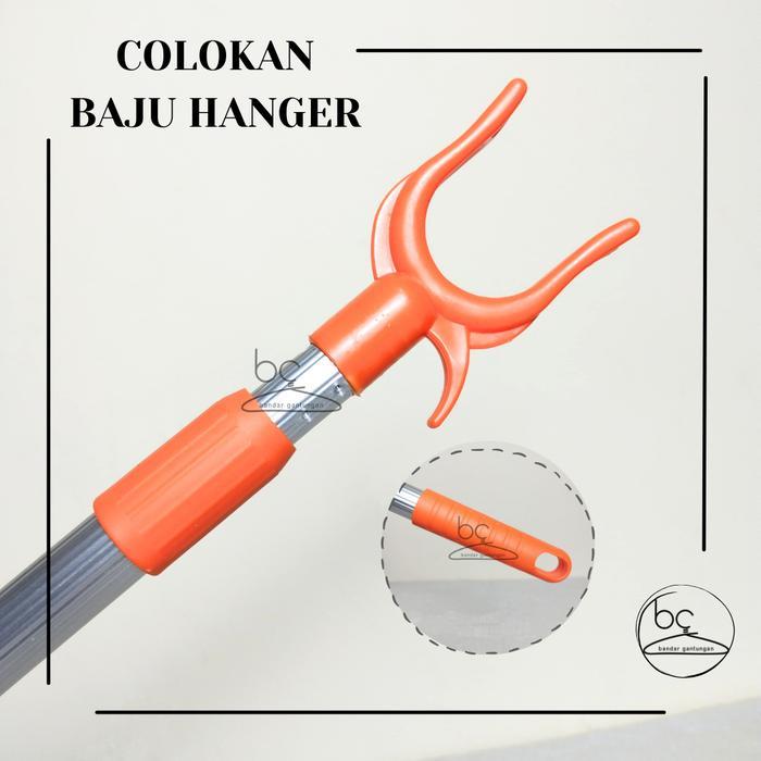 KHUSUS Galah Hanger Baju Tongkat Hanger Baju Kait Baju Sodokan Hanger Kait Hanger Tongkat Ambil