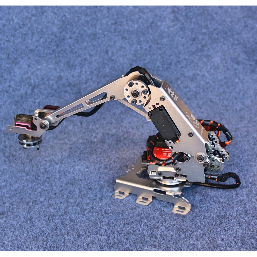Arduino 6 Dof Manipulator Robot Arm Multi DOF Industrial Robot Model with 6pcs Servos Suction Pump
