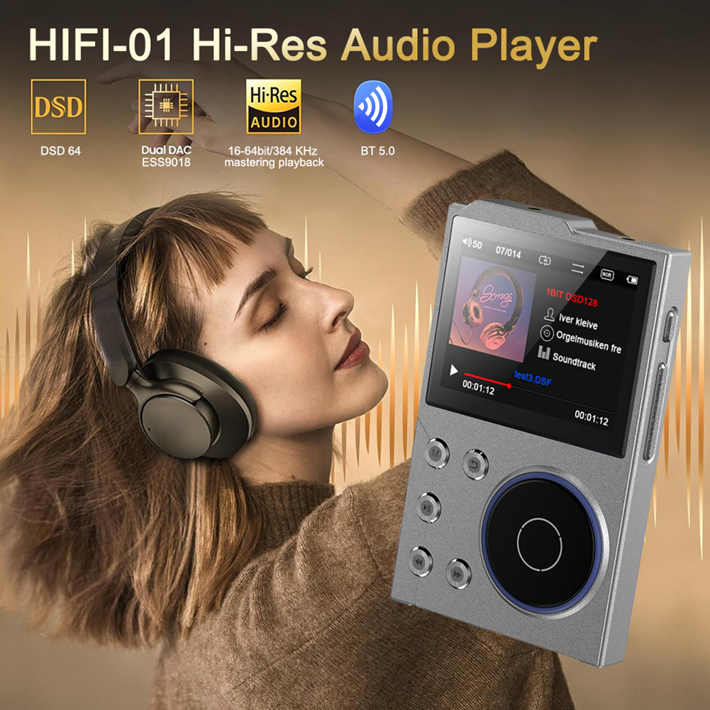 HiFi MP3 Player Lossless DSD Digital Audio Music Player HiFi Lossless Audio Player Portable Digital