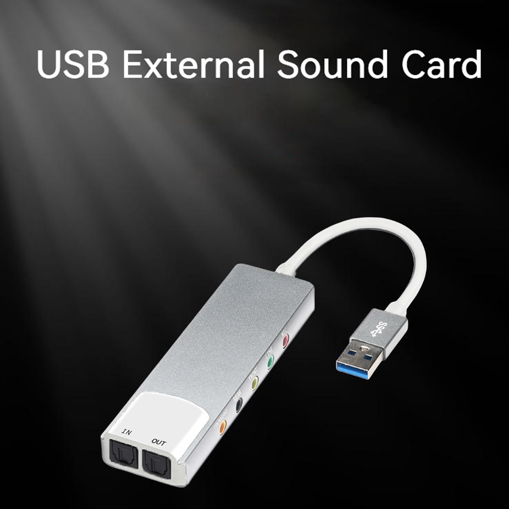 External USB Sound Card 7.1 Channel Professional 5.1 Optical Desktop Portable External Sound Card
