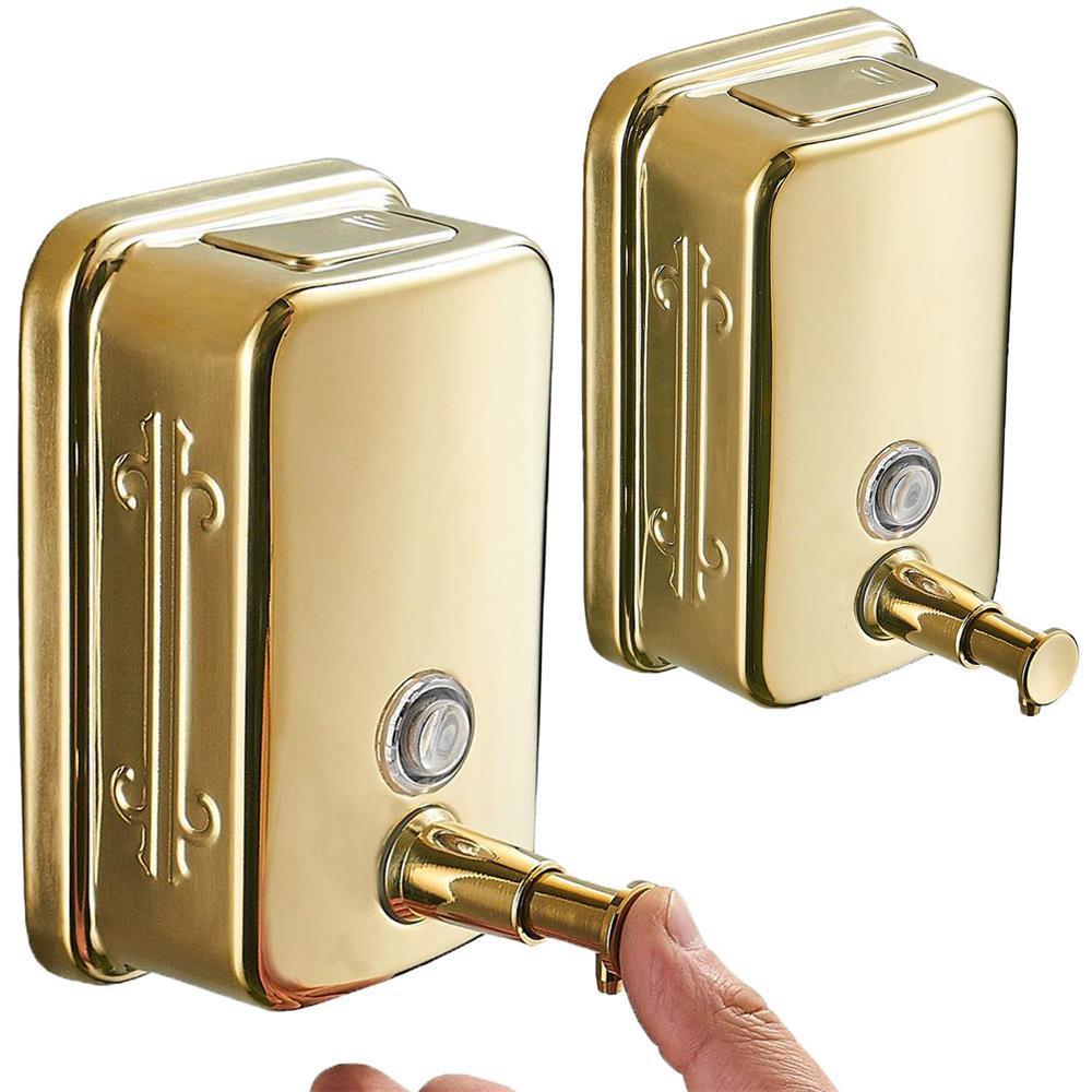 Soap Dispenser Wall mounted Gold bathroom Hand Liquid Soap Dispenser/kitchen soap dispenser 304