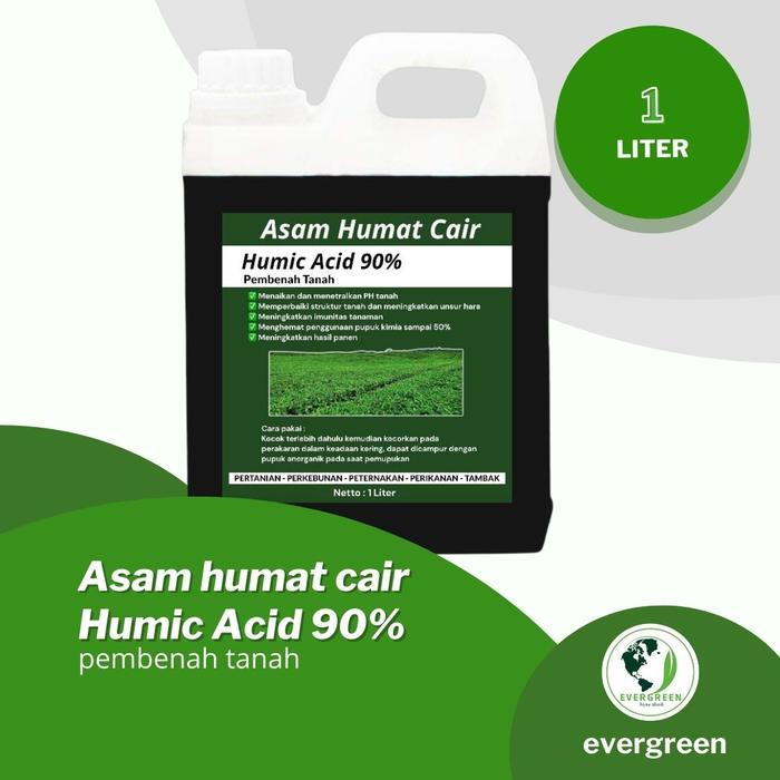 "New" Asam humat cair Humic acid 90% pembenah tanah alami