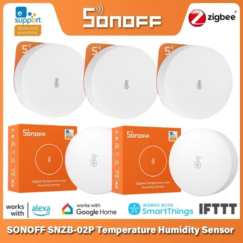 SONOFF SNZB-02P SNZB 02P ZIGBEE TEMPERATURE AND HUMIDITY SENSOR SONOFF ZB BRIDGE-P THERMOMETER