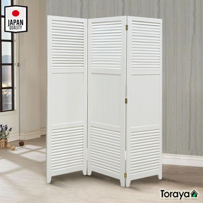 Toraya Partisi Kayu/ Penyekat Ruangan Lipat/ Louvre Screen 3P