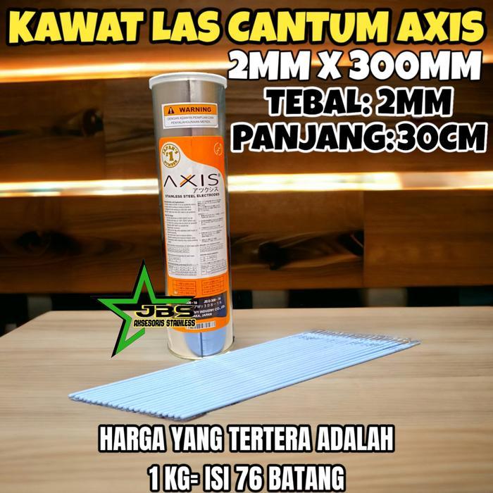(1 Kg) Kawat Las Cantum Stainless Axis Electrode 1,6X250Mm / 2X300Mm E-308