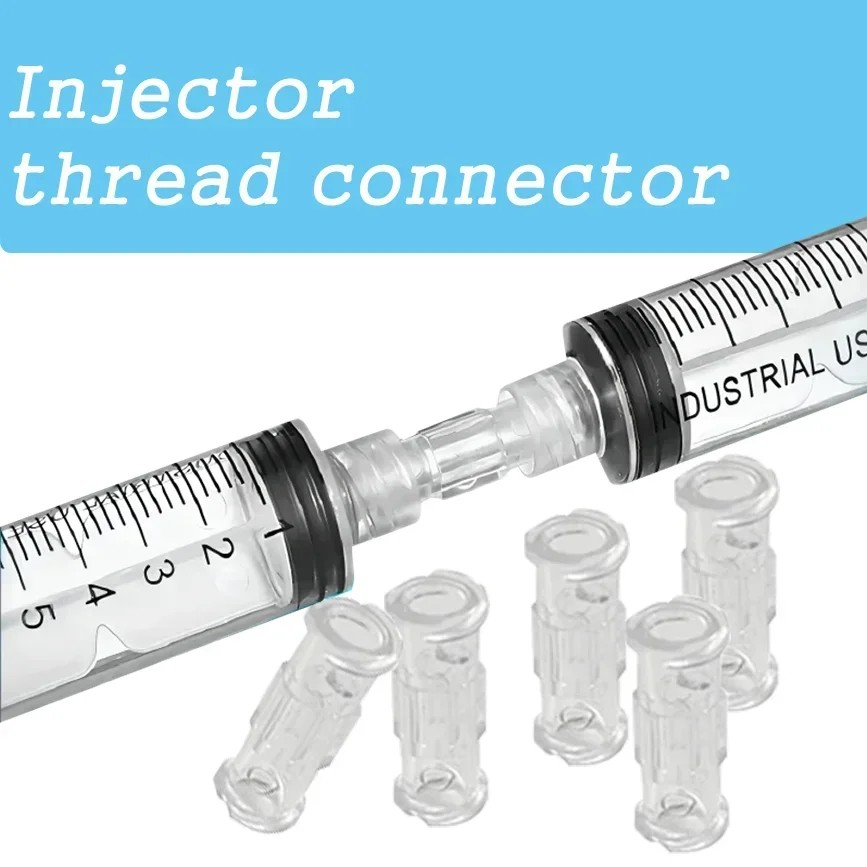 Double Helix Medical Sterile Luer Lock Adapter Transparent Pp Syringe Connector Plastic Syringe