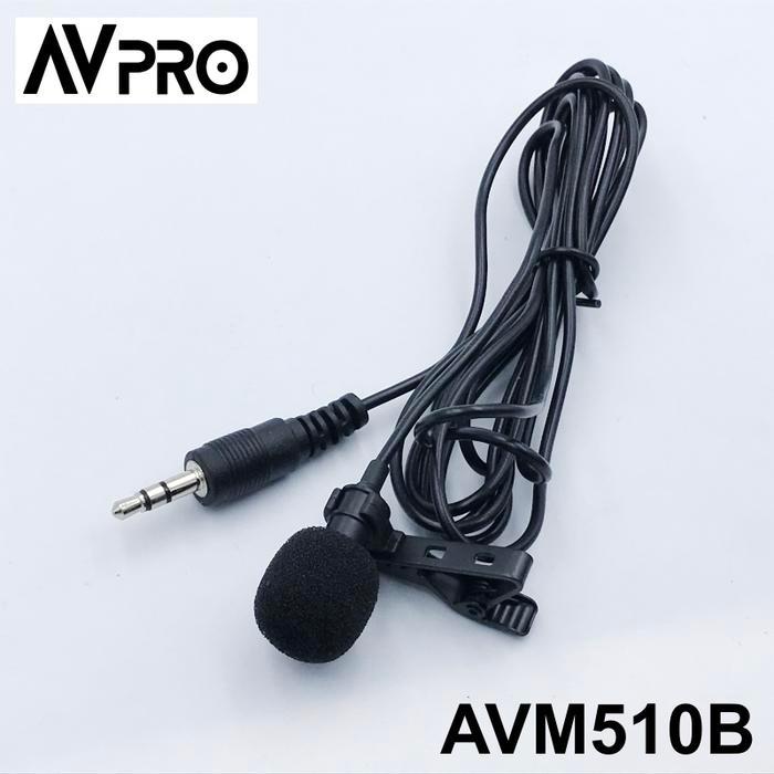 Avpro Avm510B Trs Omni-Directional Lavalier Microphone For Dslr Etc