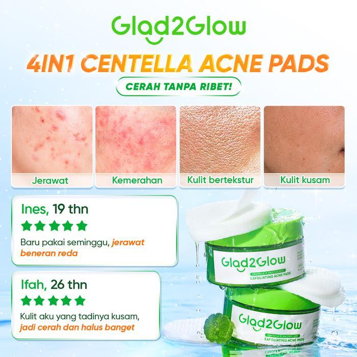 Glad2Glow 2in1 Cleansing and Care Set-Volcanic Cleanser+Exfoliating Pads/Kiwi Moist / 377 Moist