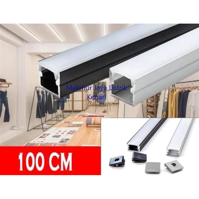 "New" U Channel Aluminium untuk Led Strip 1 meter