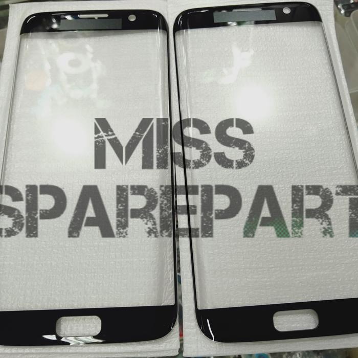 KACA LCD KACA TOUCHSCREEN KACA DEPAN SAMSUNG S7 EDGE BLACK ORI