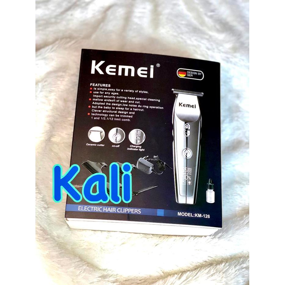 Best Seller Mesin Cukur Rambut Kemei Km-126 Hair Clipper Charger