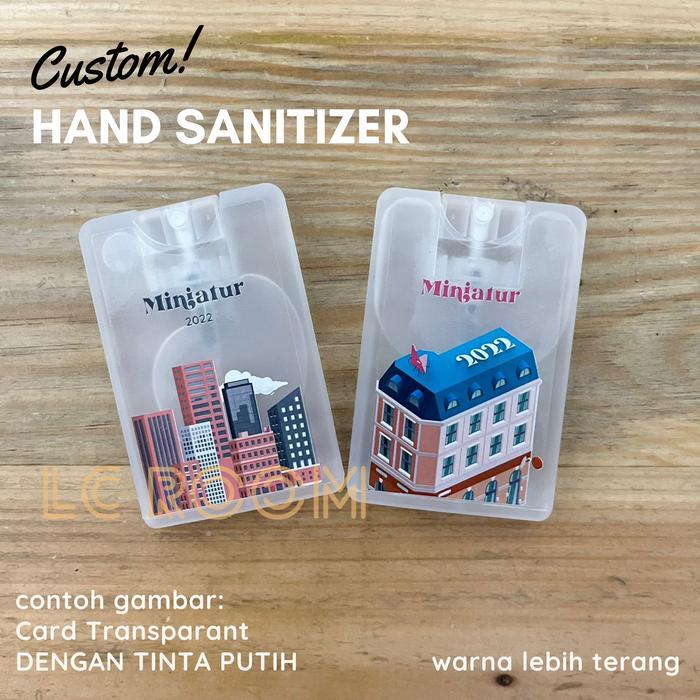 SOUVENIR WEDDING - CARD SPRAY HAND SANITIZER CUSTOM