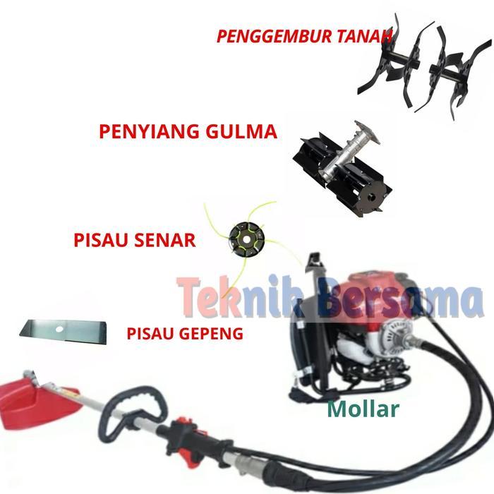 MESIN POTONG RUMPUT MULTIFUNGSI 4 TAK MOLLAR MESIN HONDA GX35