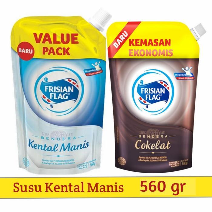 Frisian Flag Bendera Krimer Susu Kental Manis Pouch 560 Gr
