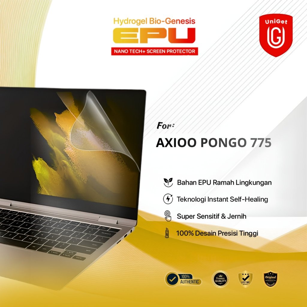 UniGet BIO-HYDRO EPU Hydrogel Pelindung Layar for AXIOO PONGO 775 Prime Quality Anti Scratch Clear H