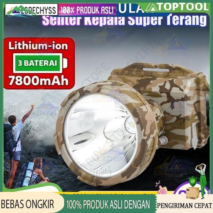 Senter Kepala Cas 309 Sobig 30 Watt 30w 30 w Qled Led t6 Murah Super Terang Murah Sintar Dony Kepala