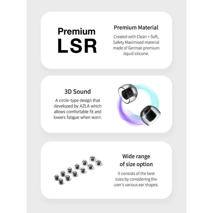 Azla Sednaearfit Crystal Standard Type For Iem Seal & Comfort Eartips