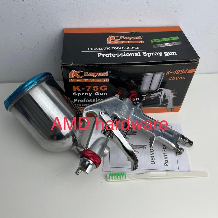 SPRAY GUN F75 TABUNG ATAS SPET SEMPROTAN CAT F 75 ANGIN KOMPRESOR KAPUSI ORIGINAL JAPAN