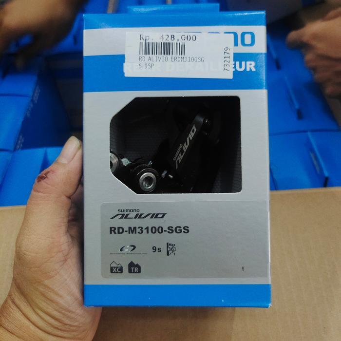 Rear Derailleur Shimano ALIVIO RD-M3100-SGS 9 Speed SGS Long Cage RD Alivio M3100 ORIGINAL Shimano