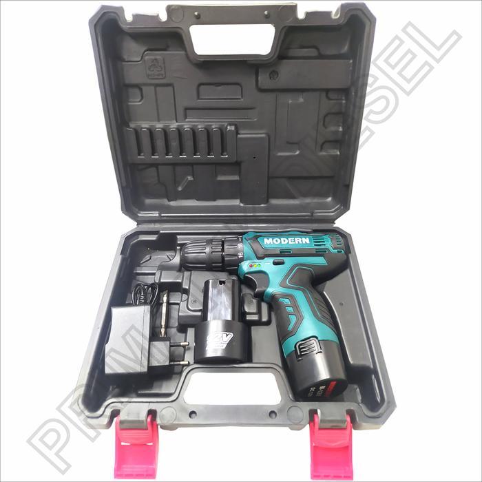 Mesin Bor Baterai Modern 10mm 12V / Bor Cordless Modern 12V Hand Drill Cordless 10 mm 12Volt M 12V