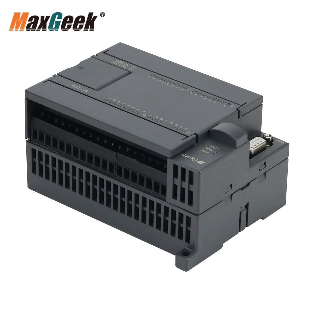 BEST Maxgeek PLC Industrial Control Board DC24V FX1N 32MR 24MR DC24V 6W 16 Input 16 Output Baud Rate