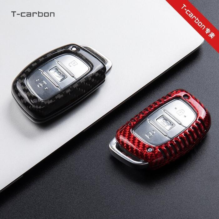 T-CARBON Kevlar Key Case Sarung Kunci HYUNDAI Creta Hyundai Stargazer