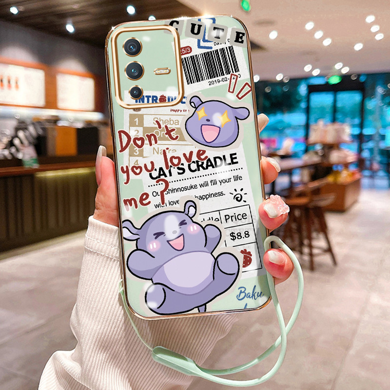 Casing Hp Untuk VIVO V23 5G V23i 5G V23E 5G V23E 4G Case lucu Kesing silikon berbahan pelapisan elek