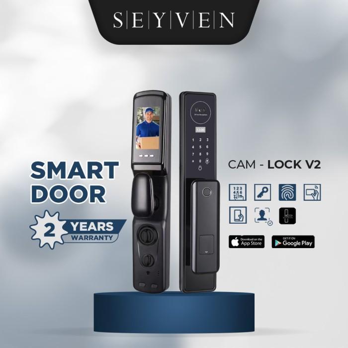 SEYVEN Smart Door Lock Kunci Pintu Digital Camera With App Seyven Smart Digital Lock