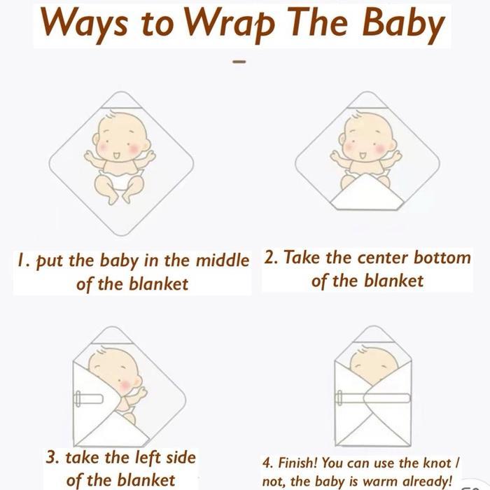 Selimut Hoodie Bayi 90X90 Selimut Bayi