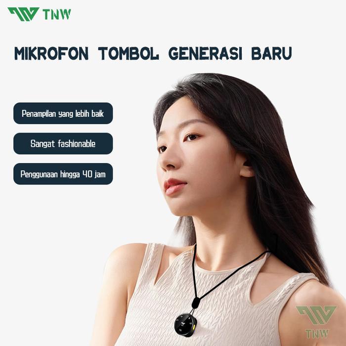 TNW A30 WIRELESS CLIP ON MIC MICROPHONE DUAL MIKROFON WIRELESS MIKROFON HP LAVALIER MICROPHONE