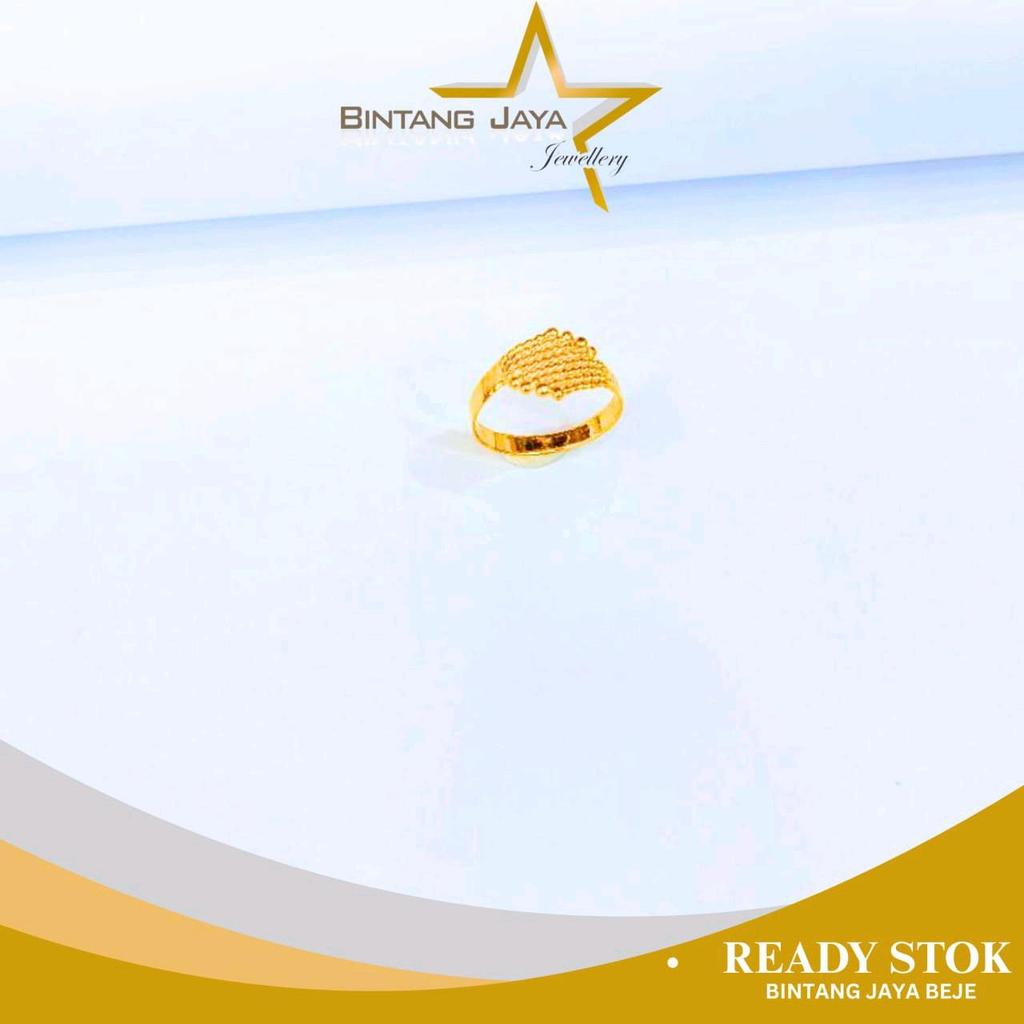 Cincin Emas LM99 Kipas | Berat 2gr - Kadar LM99 - Size 8.5 | Kecil Tapi Berisi (TMG)