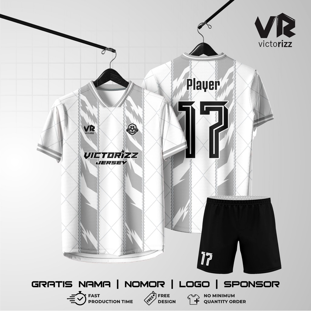 JERSEY FULL PRINTING FREE CUSTOM DESIGN CUSTOM NAMA DAN NOMOR | JERSEY FUTSAL/SEPAK BOLA/BADMINTON/V
