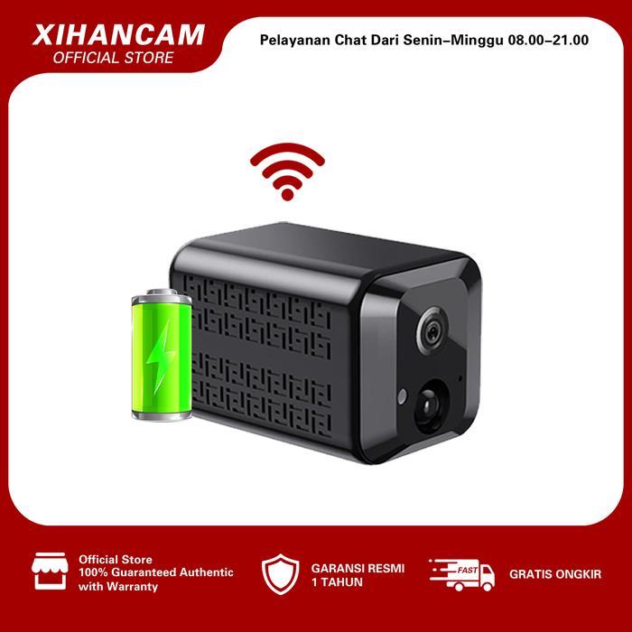 XIHANCAM 5MP Kamera Mini Wifi CCTV Kecil Tersembunyi Tanpa Kabel Kamera CCTV Mini Sambung Ke HP