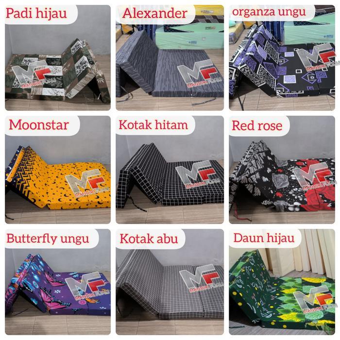 Sarung Kasur Lipat 3 Resleting Inoac Tebal 5cm, 10cm, 15cm dan 20cm Sarung Kasur Lipat