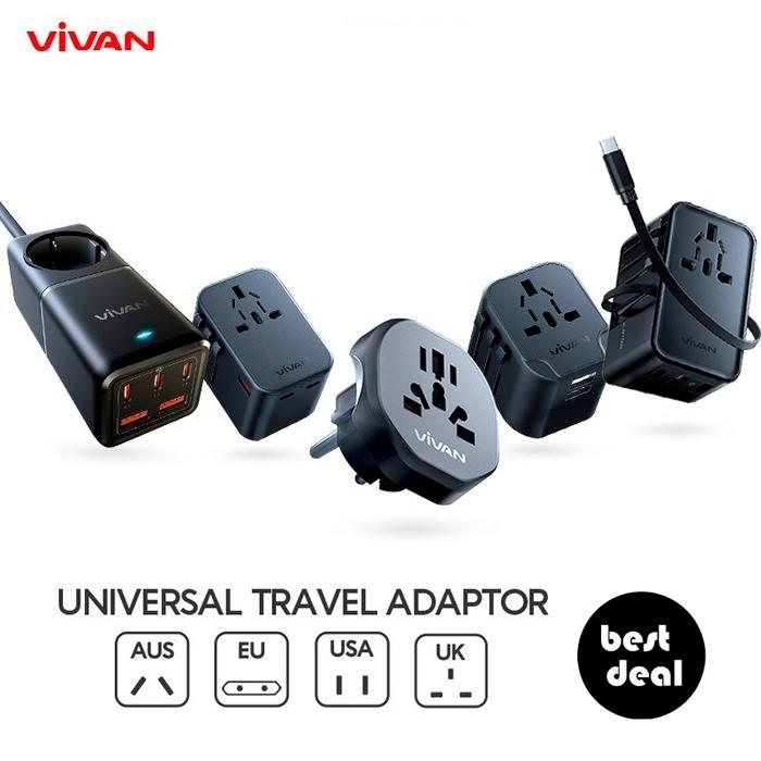 VIVAN VPS-T001A / VPS-T002A / VPS-T003A / VPS-T004A / VPS-T005A / VPS- T006A Series Travel Adaptor