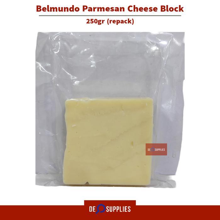 Belmundo Parmesan Keju Block 250gr - Parmesan Cheese Block Halal Pasta
