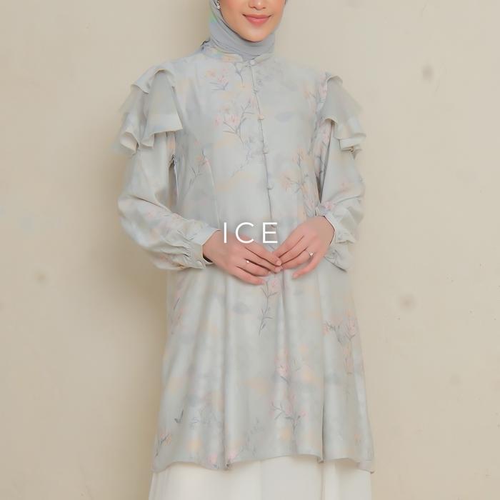 zeni GIYOMI ID - Raya Alodia Tunic / Tunik Wanita / Tunik bahan Fine Poly / Baju Atasan Wanita
