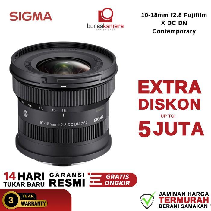 Sigma 10-18mm f2.8 Fujifilm X DC DN Contemporary Fuji 10-18 mm f/2.8