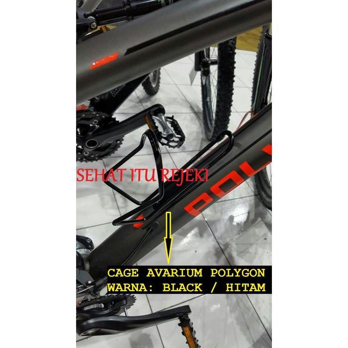 BOTTLE CAGE AVARIUM / TEMPAT BOTOL AIR MINUM DI SEPEDA BY POLYGON