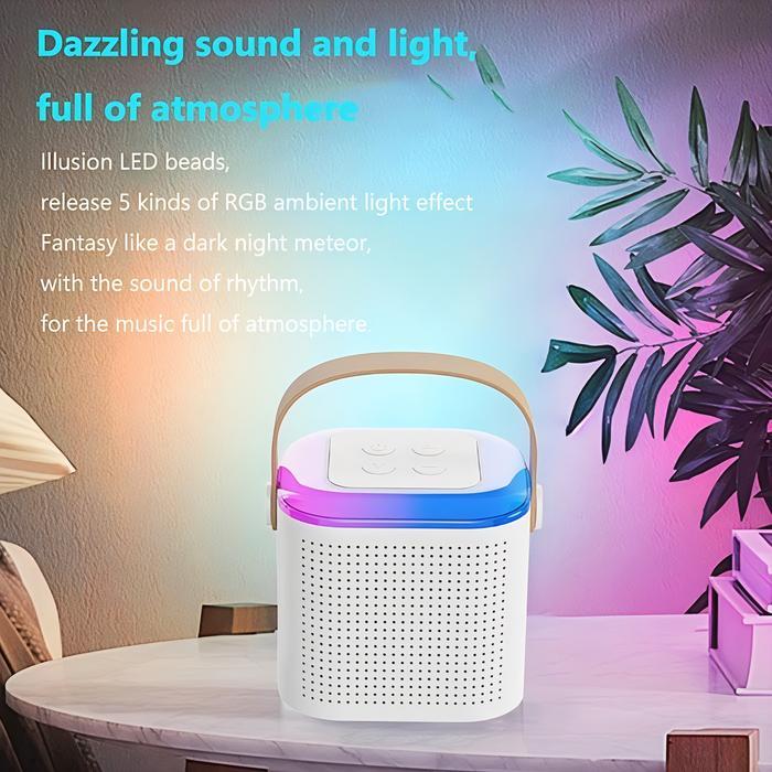 2 MIC SPEAKER BLUETOOTH MINI KARAOKE SET WIRELESS TANPA KABEL