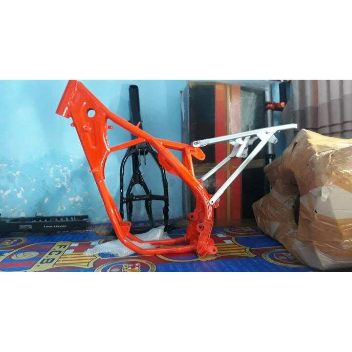 FRAME SASIS RANGKA ROLING NEW KTM250SIXDATS85 PNP MESIN MEGAPRO, CB150R, NINJA, SCORPIO