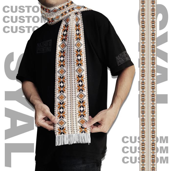 Nazhifa Printing - Syal Batik Vintage style - Syal Batik Scraft Scarf Leher Pria Wanita Unisex