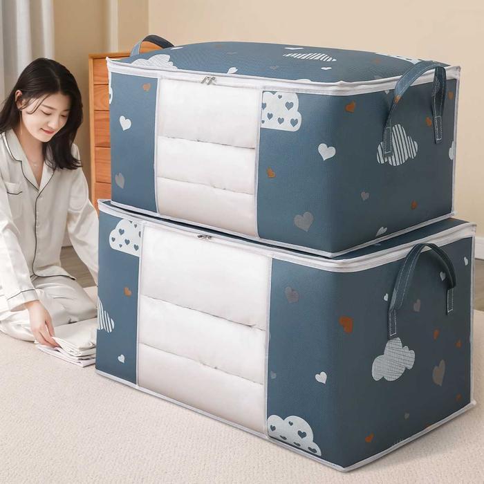 Tas Plastik Bag Penyimpanan Selimut Bed Cover Pakaian Baju Multifungsi