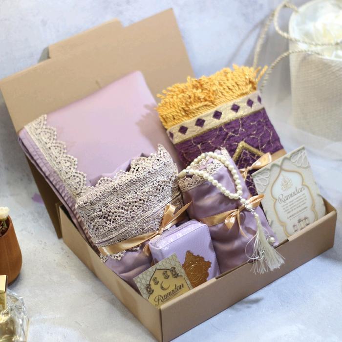 SIAPKIRIM mukena ikhtiar /paket seserahan alat sholat READY STOCK